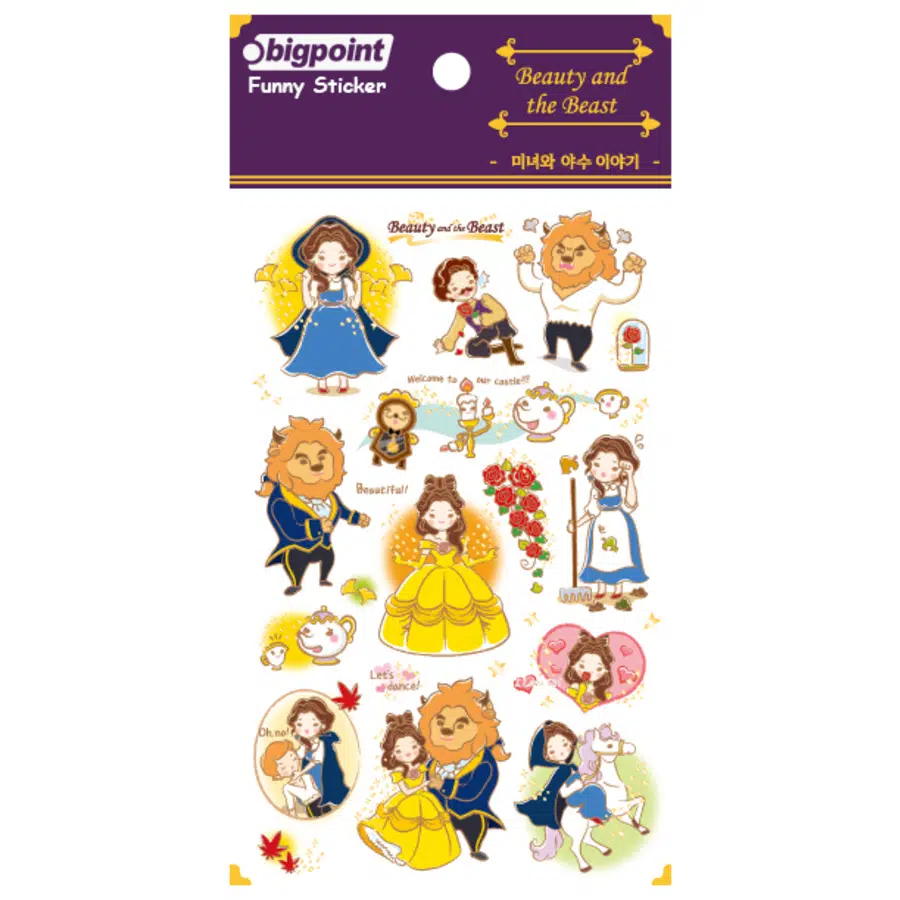 Bigpoint Sticker Güzel ve Çirkin x 15 Adet