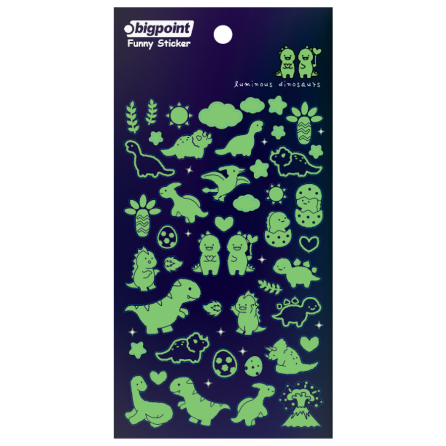 Bigpoint Sticker Fosforlu Dinazorlar 15'li Paket