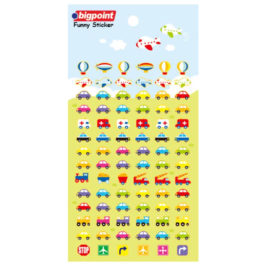Bigpoint Sticker Araçlar x 15 Adet