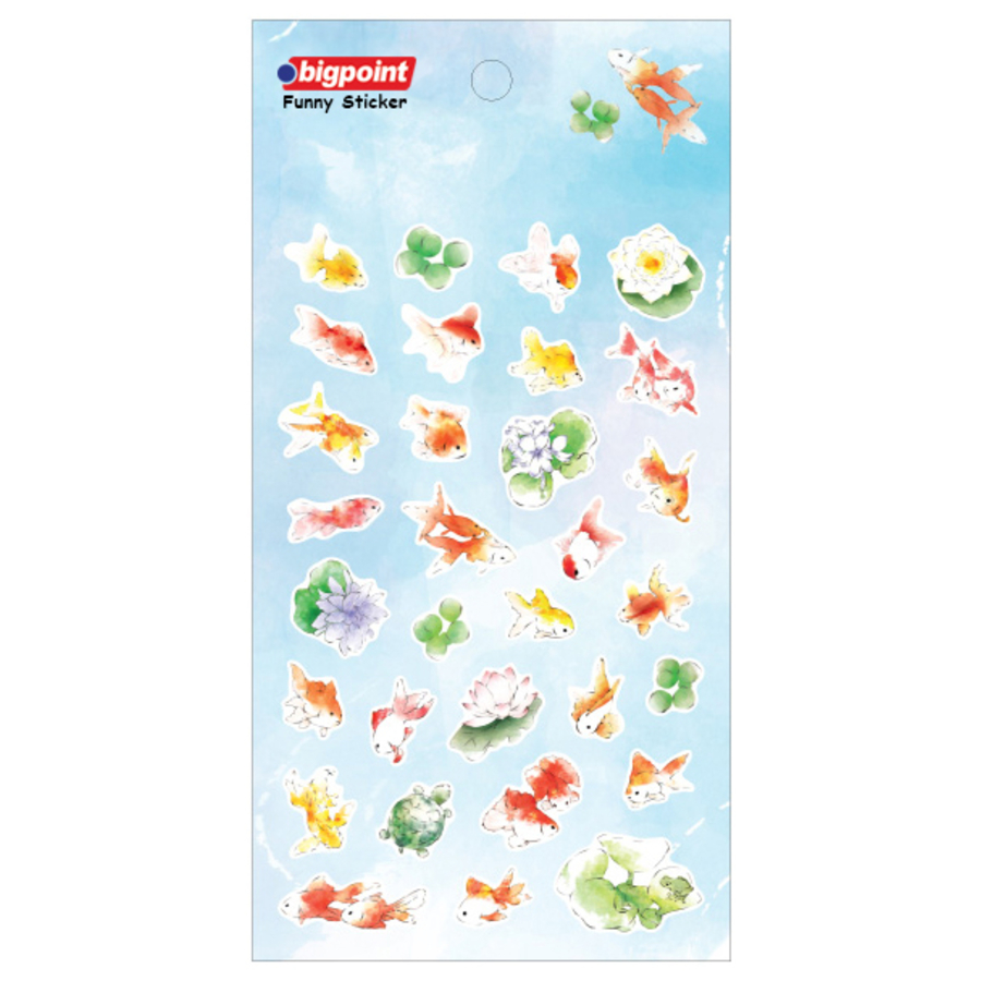Bigpoint Sticker Akvaryum Balıkları 15'li Paket