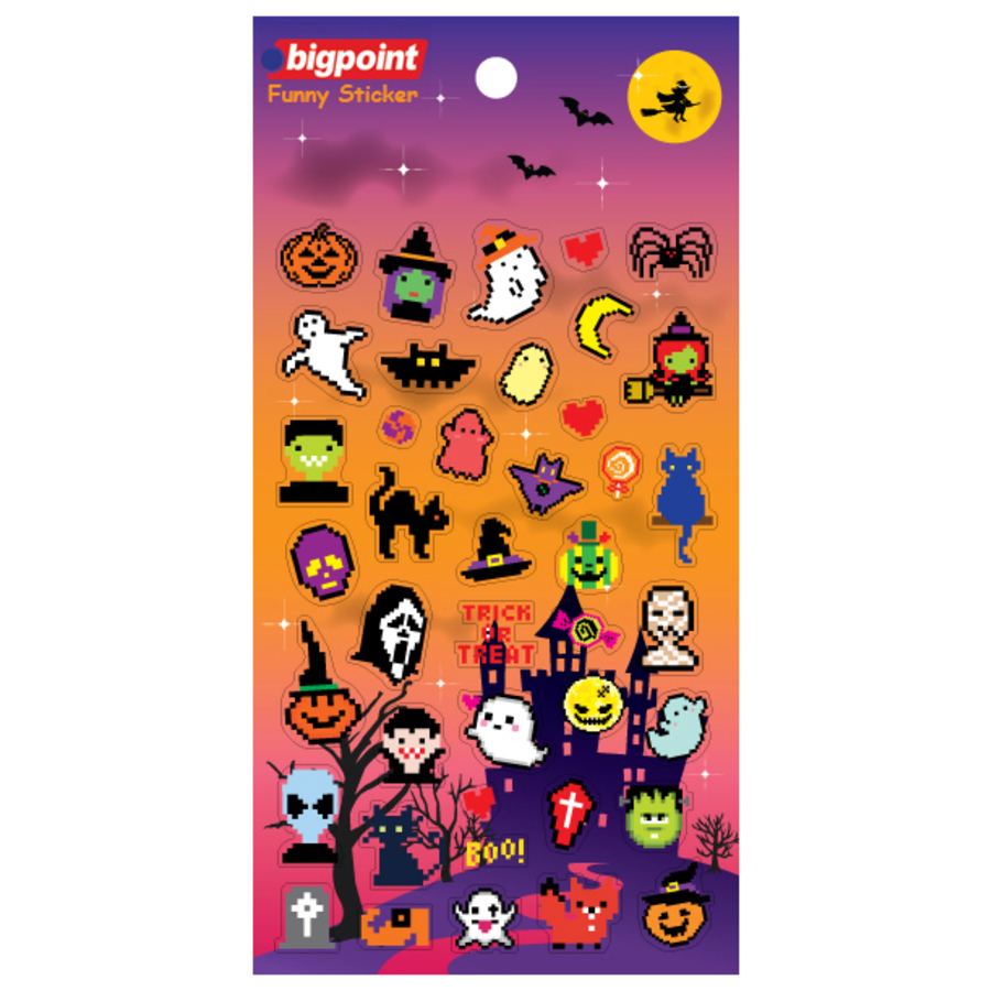 Bigpoint Sticker Piksel Cadılar Bayramı 15'li Paket
