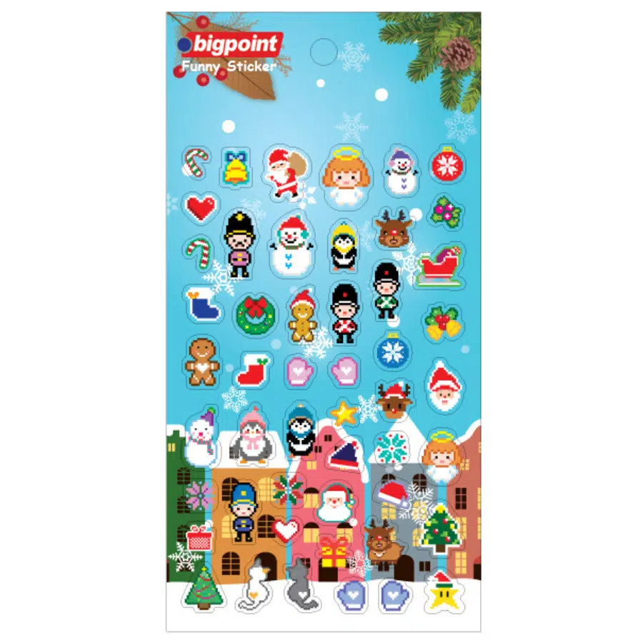 Bigpoint Sticker Piksel X-MAS x 15 Adet