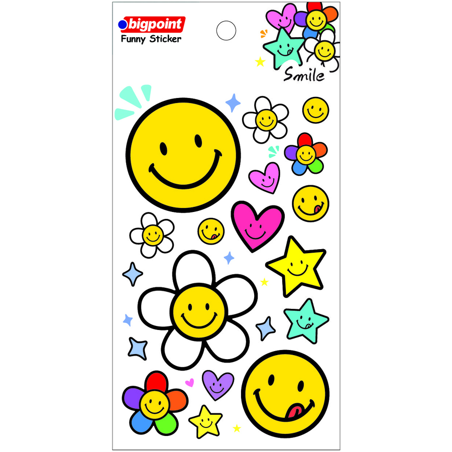 Bigpoint Sticker Gülen Yüzler 15'li Paket