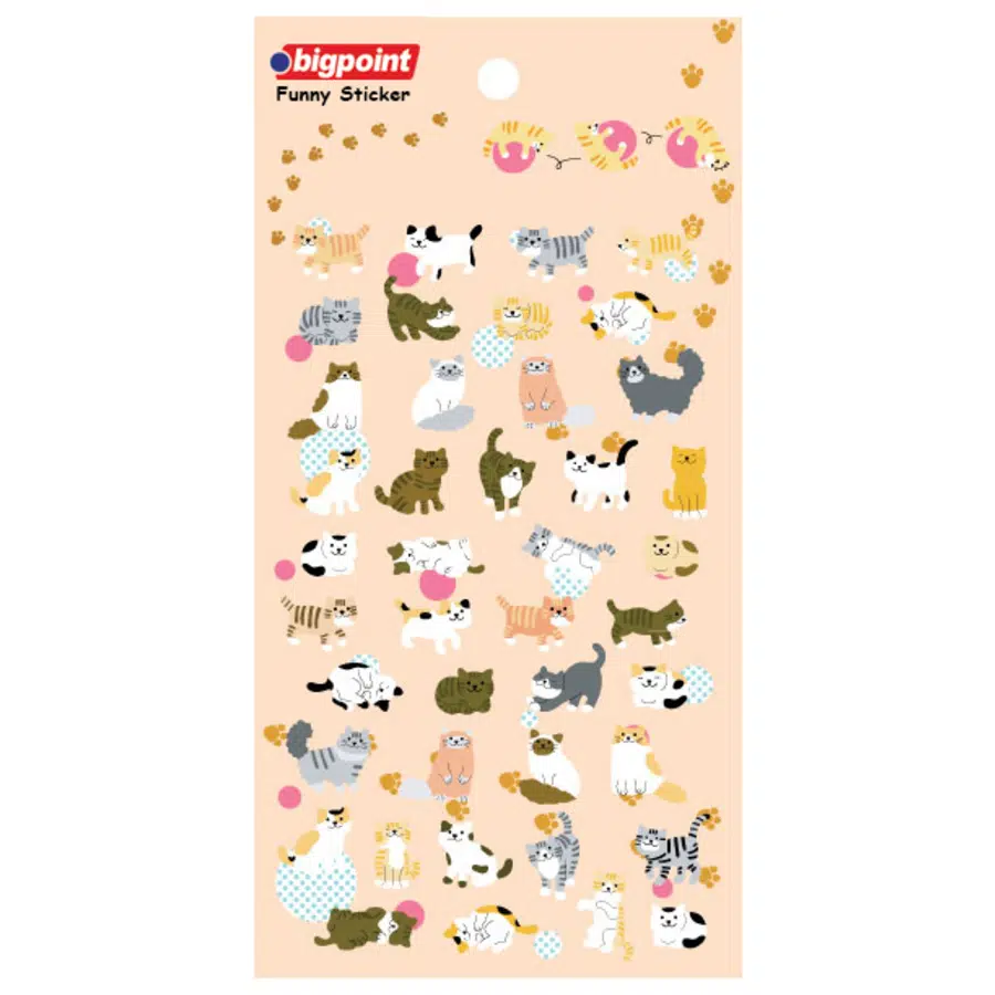 Bigpoint Sticker Kediler x 15 Adet