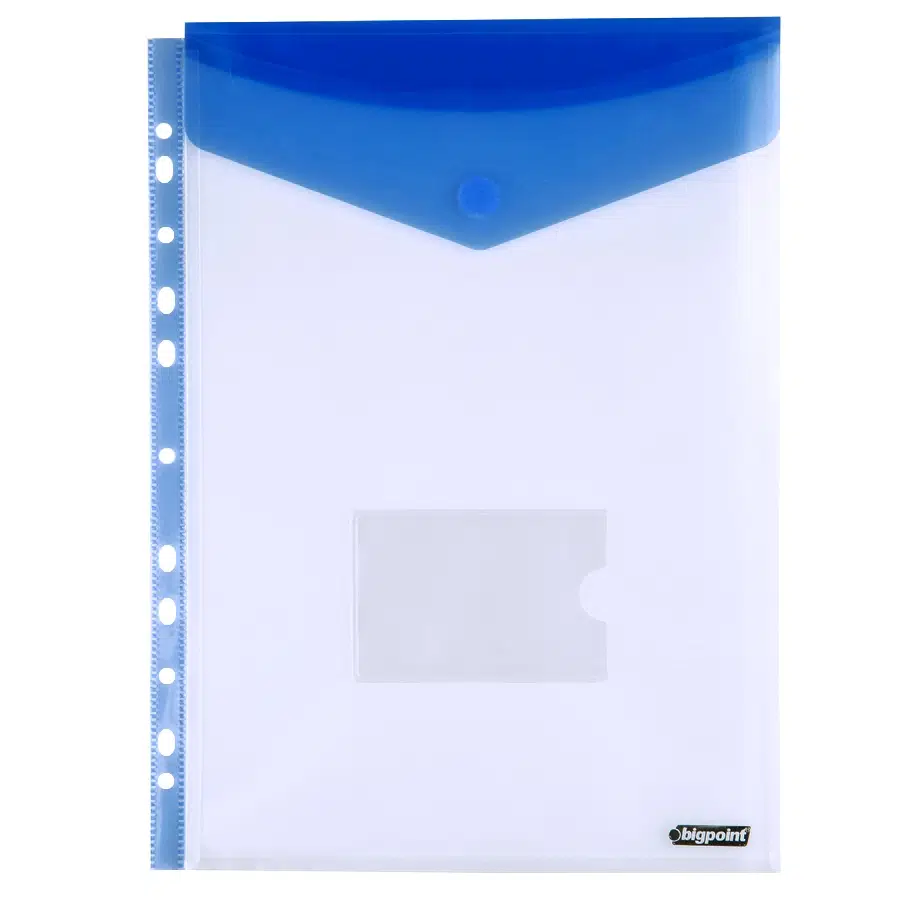 Bigpoint 11 Delikli Dik Cırtlı Dosya A4 Mavi x 12 Adet