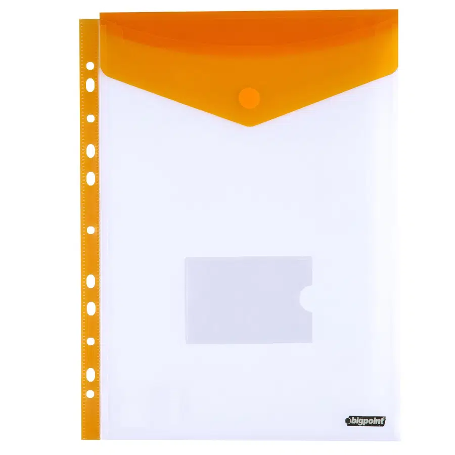 Bigpoint 11 Delikli Dik Cırtlı Dosya A4 Turuncu x 12 Adet