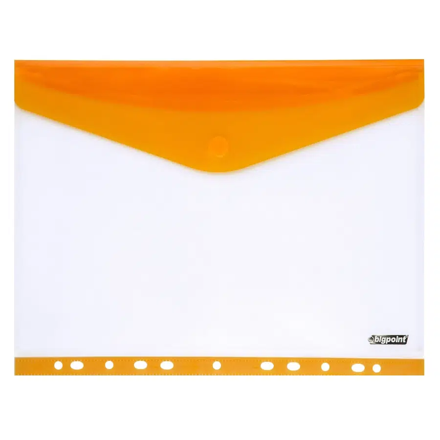 Bigpoint 11 Delikli Yan Cırtlı Dosya A4 Turuncu x 12 Adet