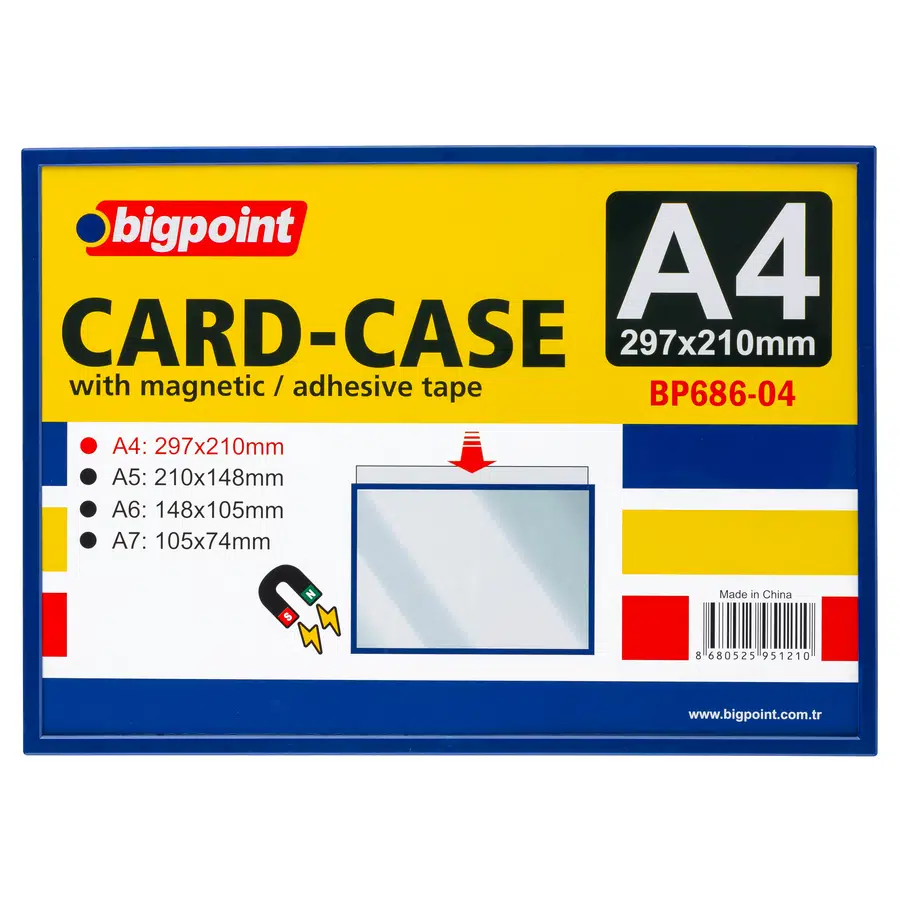 Bigpoint A4 Mıknatıslı(Magnetic) Afiş Muhafaza Kabı x 5 Adet