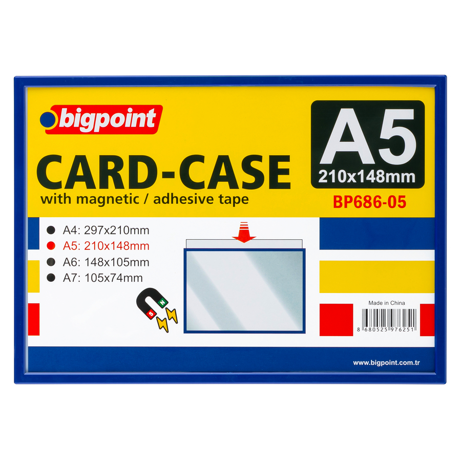 Bigpoint A5 Mıknatıslı(Magnetic) Afiş Muhafaza Kabı 5'li Poşet