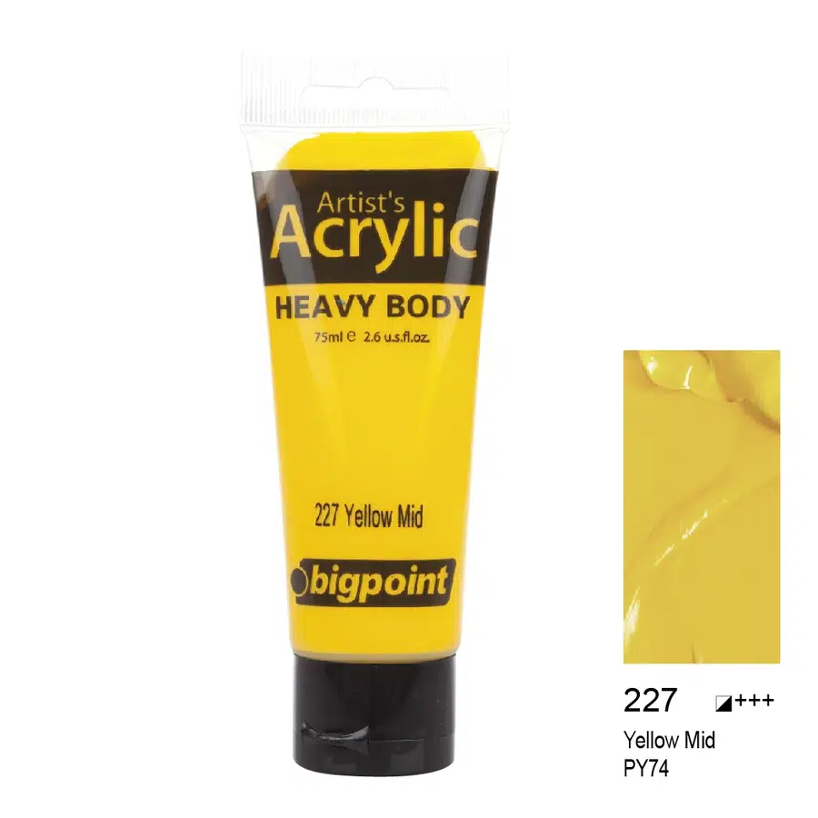 Bigpoint Akrilik Boya 75 ml Yellow Middle 227