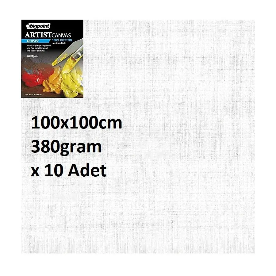 Bigpoint Artists' Tuval 100x100cm - 380gram x 10 Adet