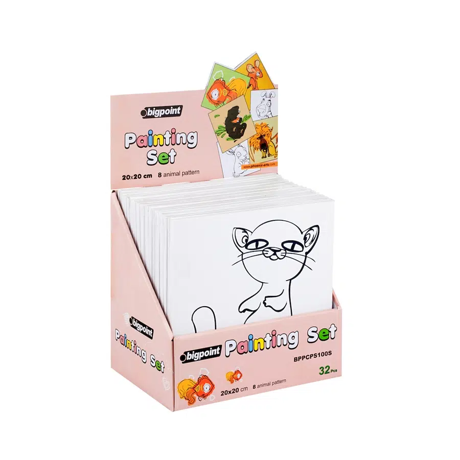 Bigpoint Baskılı Pres Tuval 20x20cm x 32 Adet