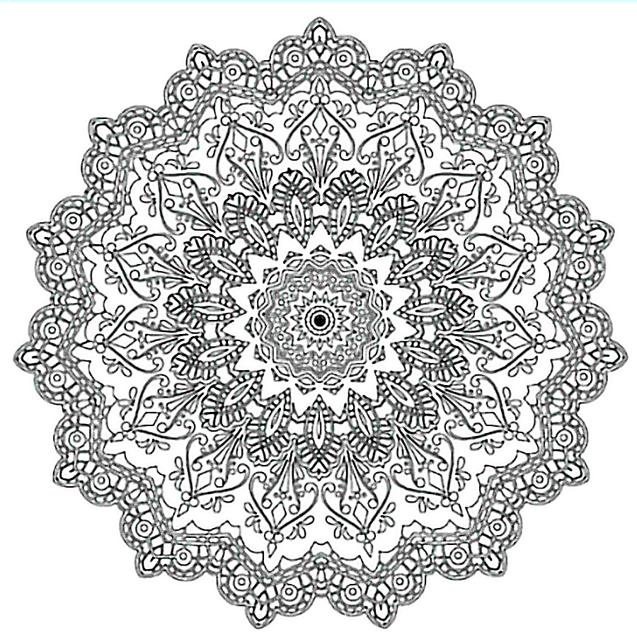 Bigpoint Baskılı Pres Tuval 30x30cm Mandala 3'lü Paket