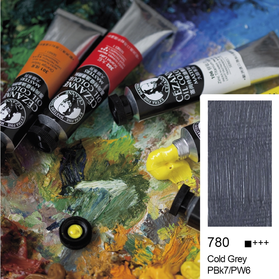 Bigpoint Cezanne Extra Fine Yağlı Boya 45 ml Cold Grey 780 6'lı Kutu