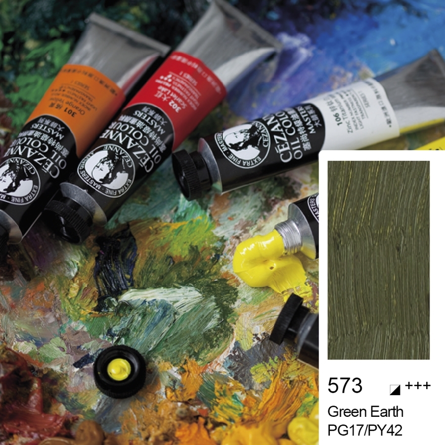 Bigpoint Cezanne Extra Fine Yağlı Boya 45 ml Green Earth 573 6'lı Kutu