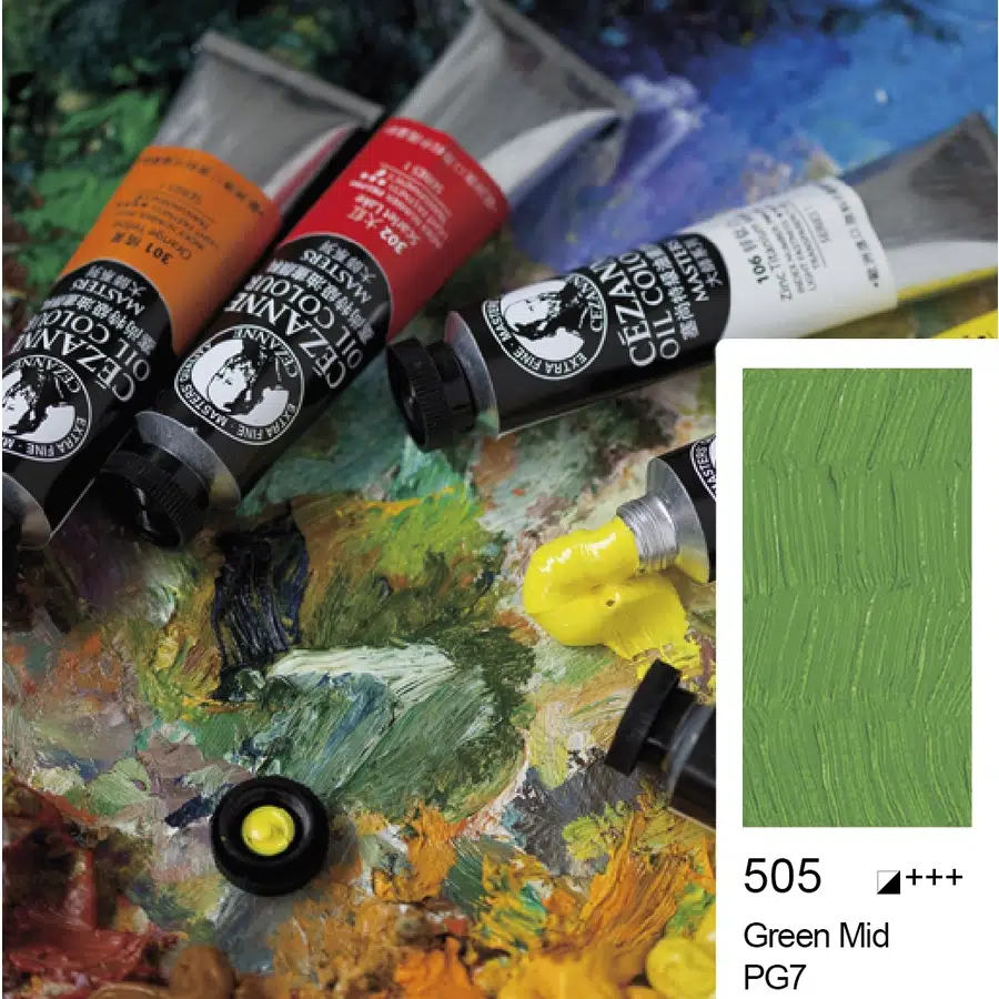 Bigpoint Cezanne Extra Fine Yağlı Boya 45 ml Green Mid 505 x 6 Adet