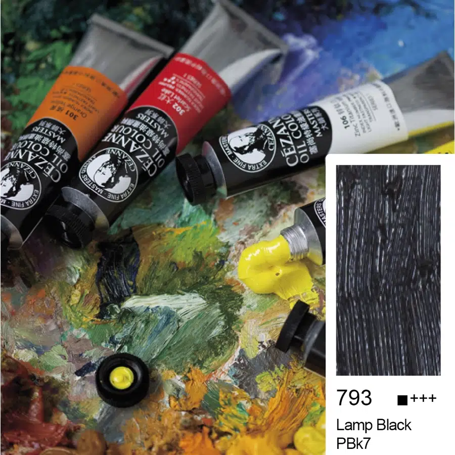 Bigpoint Cezanne Extra Fine Yağlı Boya 45 ml Lamp Black 793 x 6 Adet