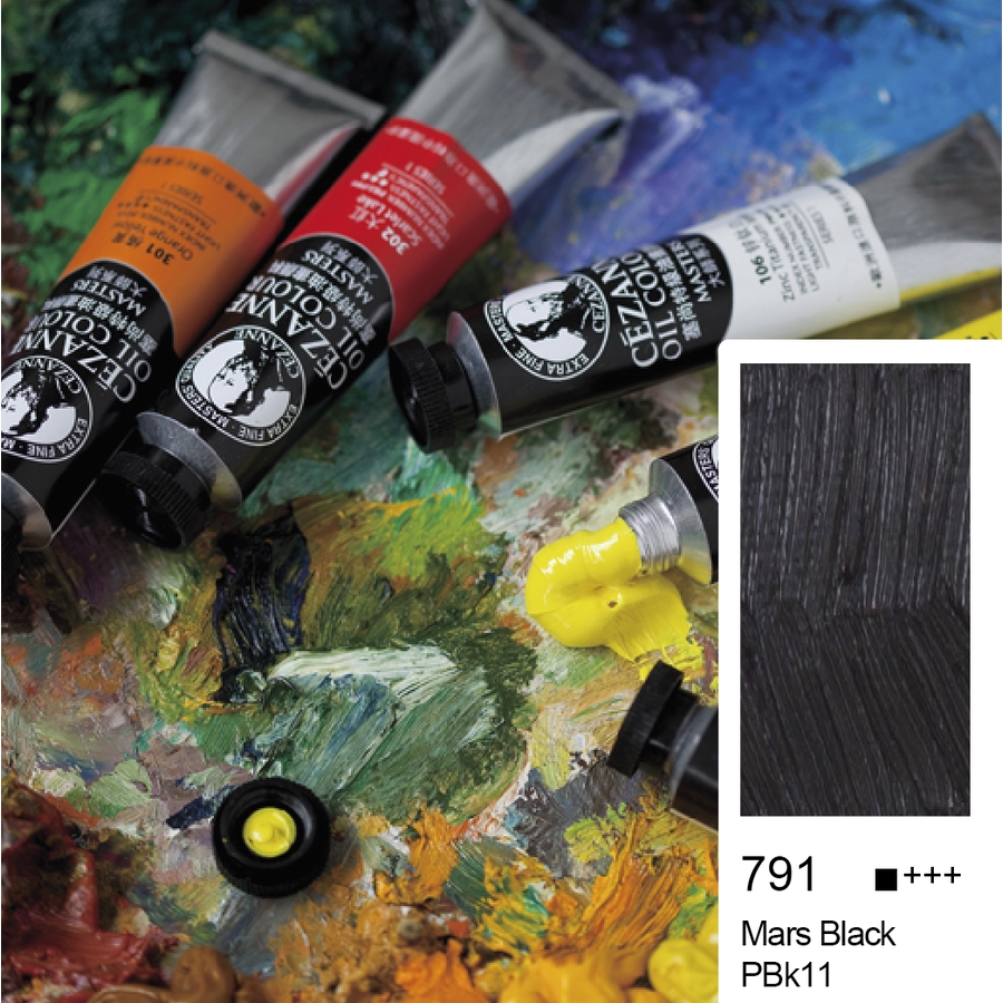 Bigpoint Cezanne Extra Fine Yağlı Boya 45 ml Mars Black 791 6'lı Kutu