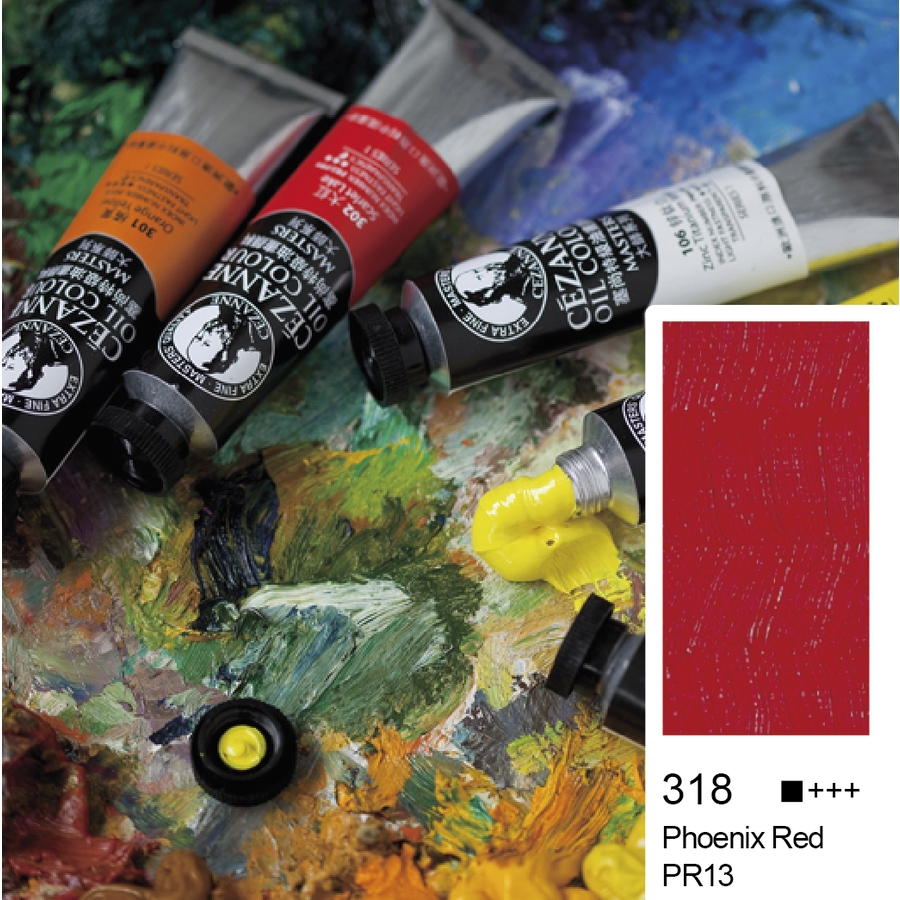 Bigpoint Cezanne Extra Fine Yağlı Boya 45 ml Phoenix Red 318 6'lı Kutu