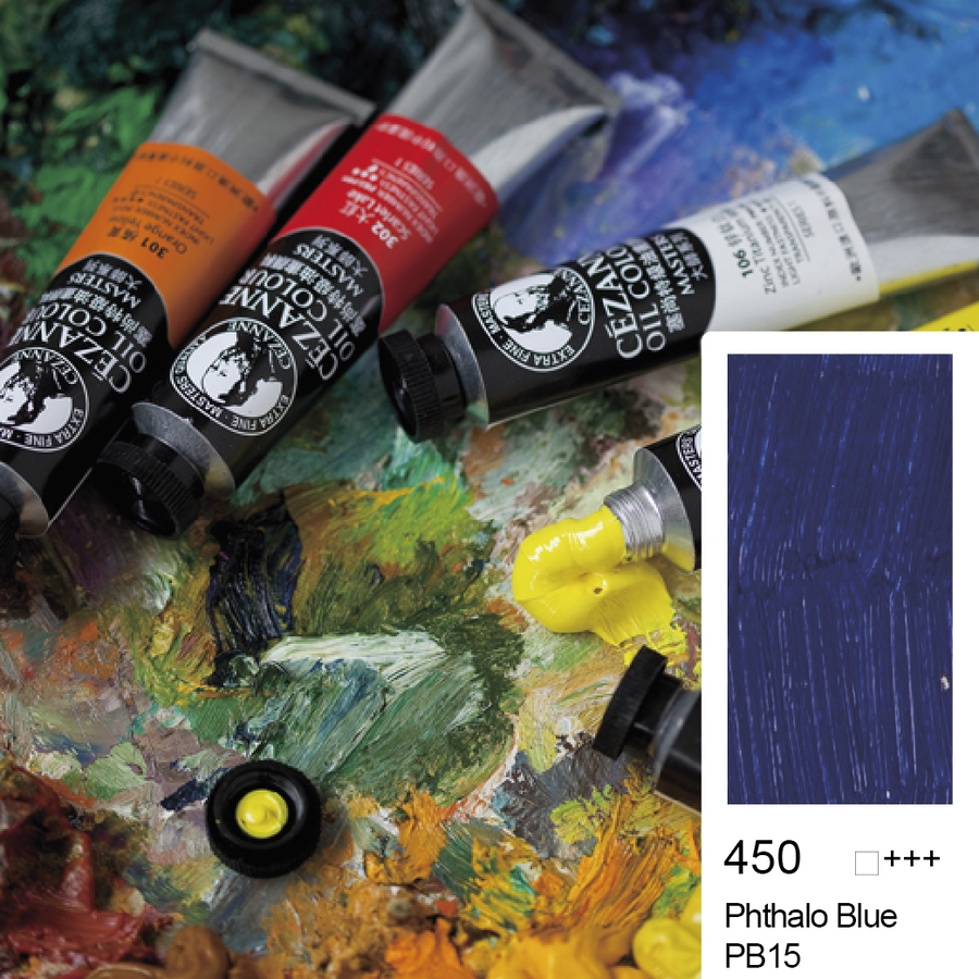 Bigpoint Cezanne Extra Fine Yağlı Boya 45 ml Phthalo Blue 450 6'lı Kutu