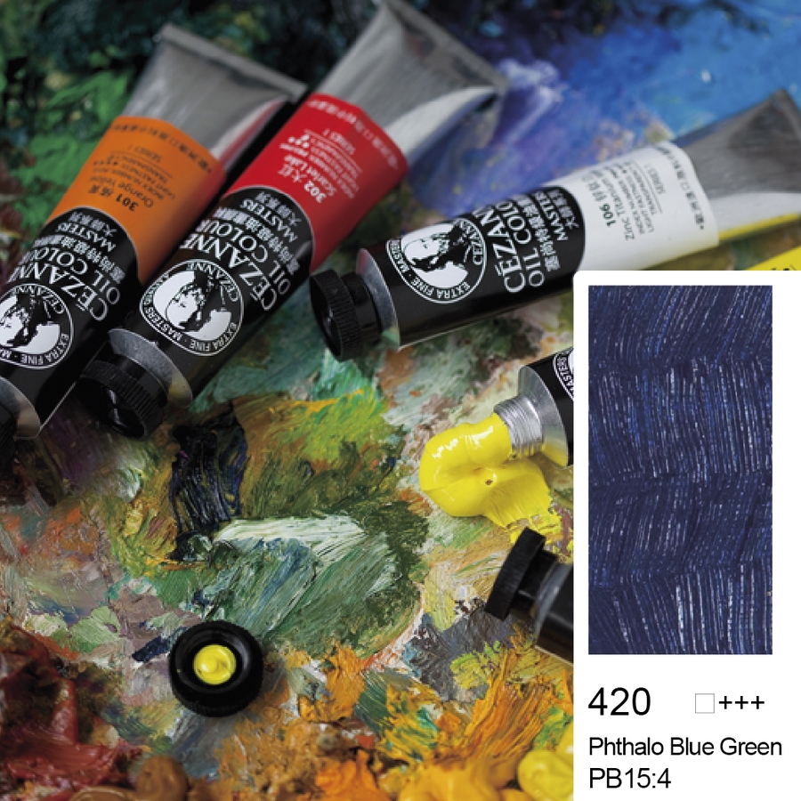 Bigpoint Cezanne Extra Fine Yağlı Boya 45 ml Phthalo Blue Green 420 6'lı Kutu