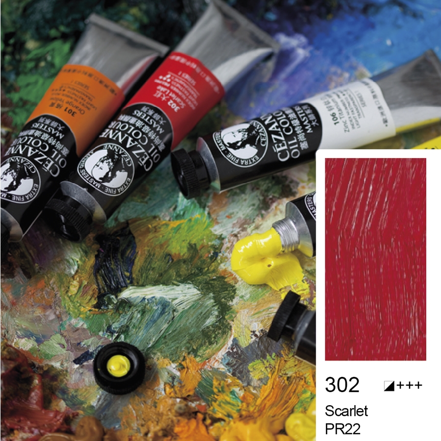 Bigpoint Cezanne Extra Fine Yağlı Boya 45 ml Scarlet 302 6'lı Kutu