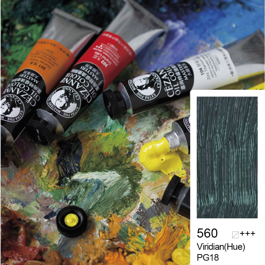 Bigpoint Cezanne Extra Fine Yağlı Boya 45 ml Viridian Hue 560 6'lı Kutu