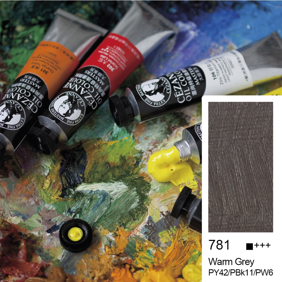 Bigpoint Cezanne Extra Fine Yağlı Boya 45 ml Warm Grey 781 6'lı Kutu