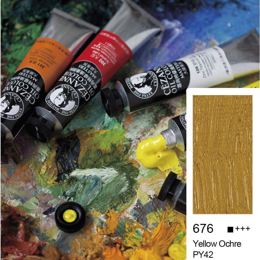 Bigpoint Cezanne Extra Fine Yağlı Boya 45 ml Yellow Ochre 676 6'lı Kutu