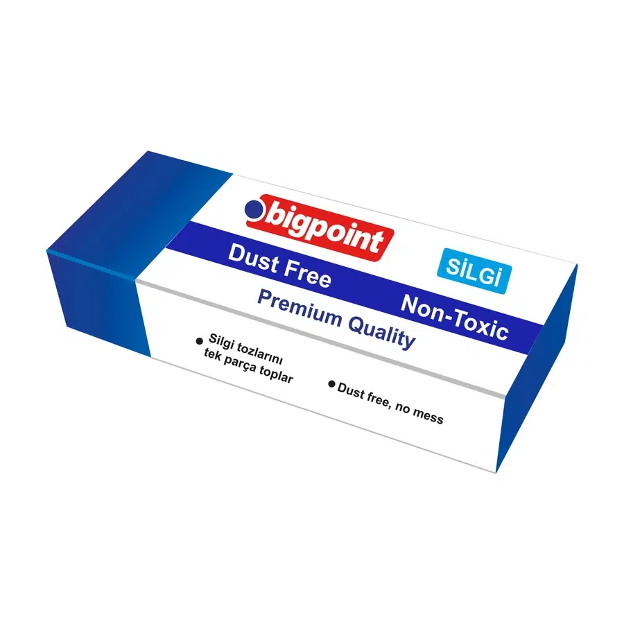 Bigpoint Dust-Free Sinav Silgisi Mavi x 24 Adet