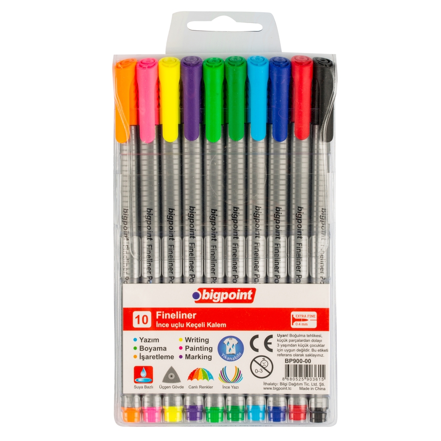 Bigpoint Fineliner 10'lu Blister 6'lı Paket