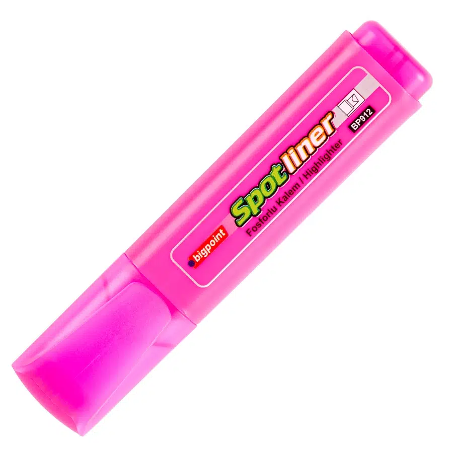 Bigpoint Fosforlu Kalem Pembe x 12 Adet