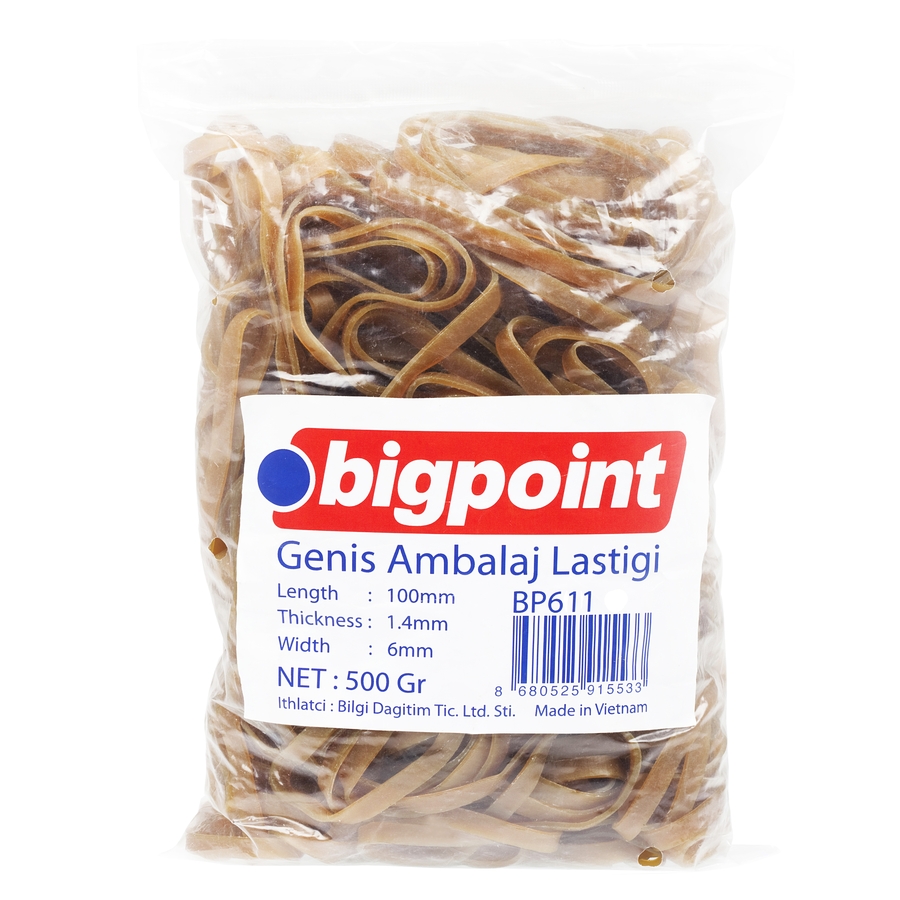 Bigpoint Geniş Ambalaj Lastiği 500 Gram %100 Kauçuk 