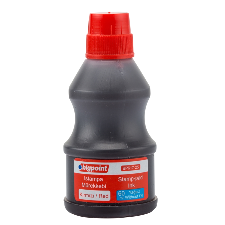 Bigpoint Istampa Mürekkebi 60ml Kırmızı 12'li Kutu