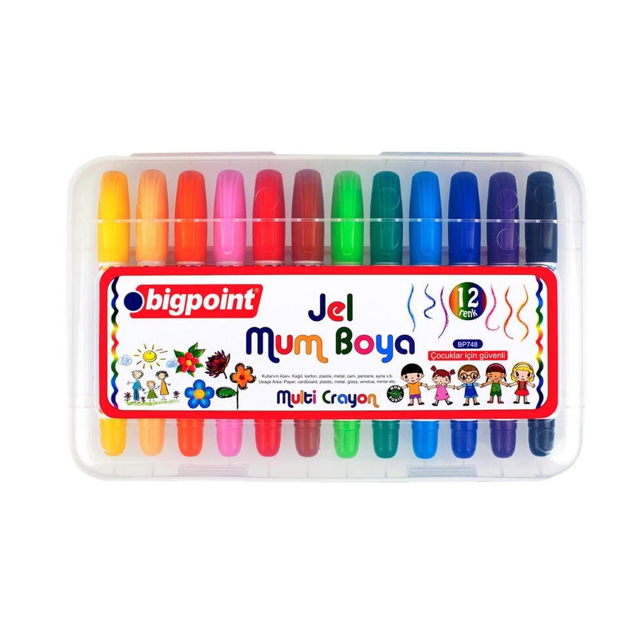 Bigpoint Jel Mum Boya 12 Renk 6'lı Paket