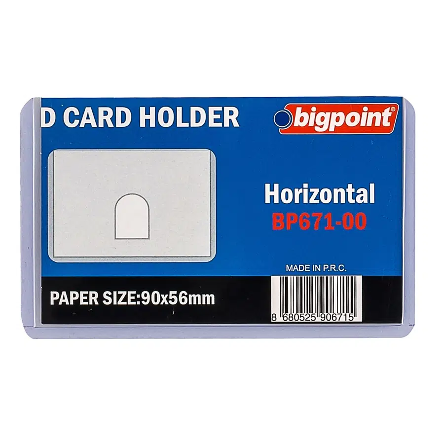 Bigpoint Kart Kabı Şeffaf 90x53mm x 10 Adet