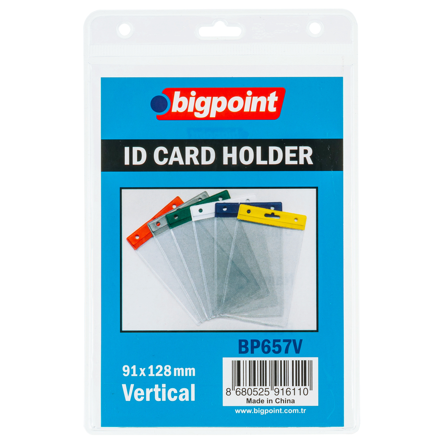 Bigpoint Kart Poşeti Dikey Şeffaf 91x128mm 10'lu Poşet