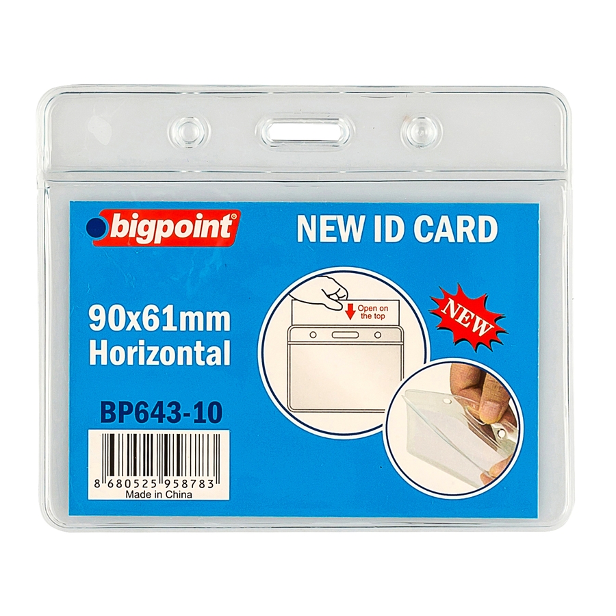 Bigpoint Kart Poşeti Yatay 90x61mm 10'lu Poşet