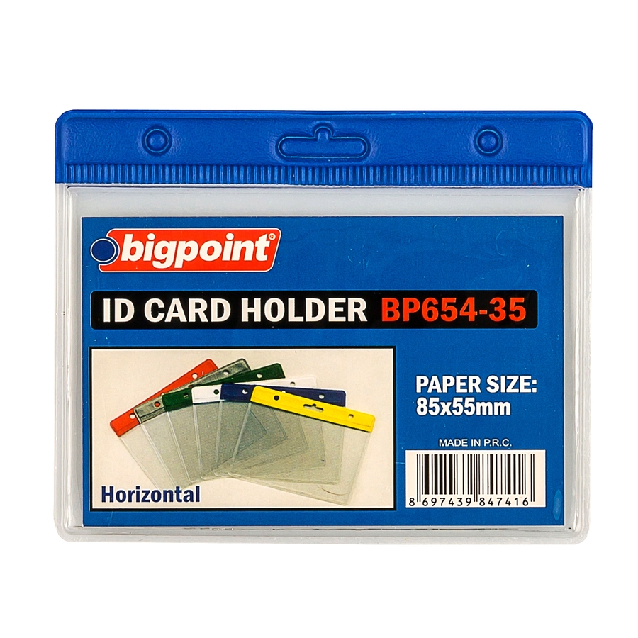 Bigpoint Kart Poşeti Yatay Mavi 85x55mm 10'lu Poşet