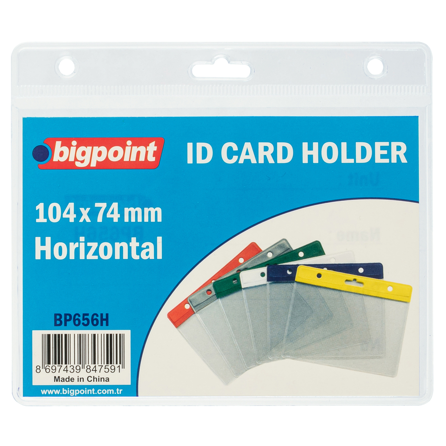 Bigpoint Kart Poşeti Yatay Şeffaf 105x74mm 10'lu Poşet