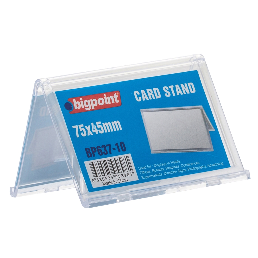 Bigpoint Kart Standı Çift Taraflı 75x45mm X 10'lu Paket