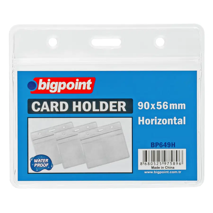 Bigpoint Kilitli Kart Poşeti Yatay 95x58mm x 10 Adet