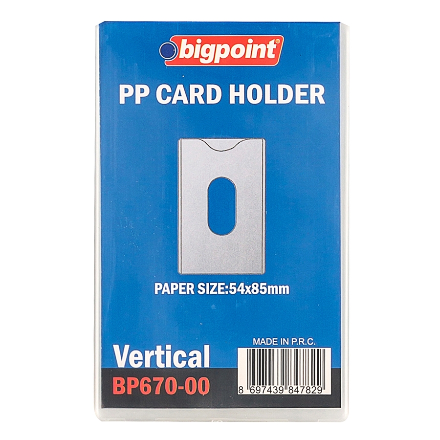 Bigpoint Kimlik, Ehliyet Kabı Yumuşak PP Şeffaf 86x54mm 10'lu Poşet
