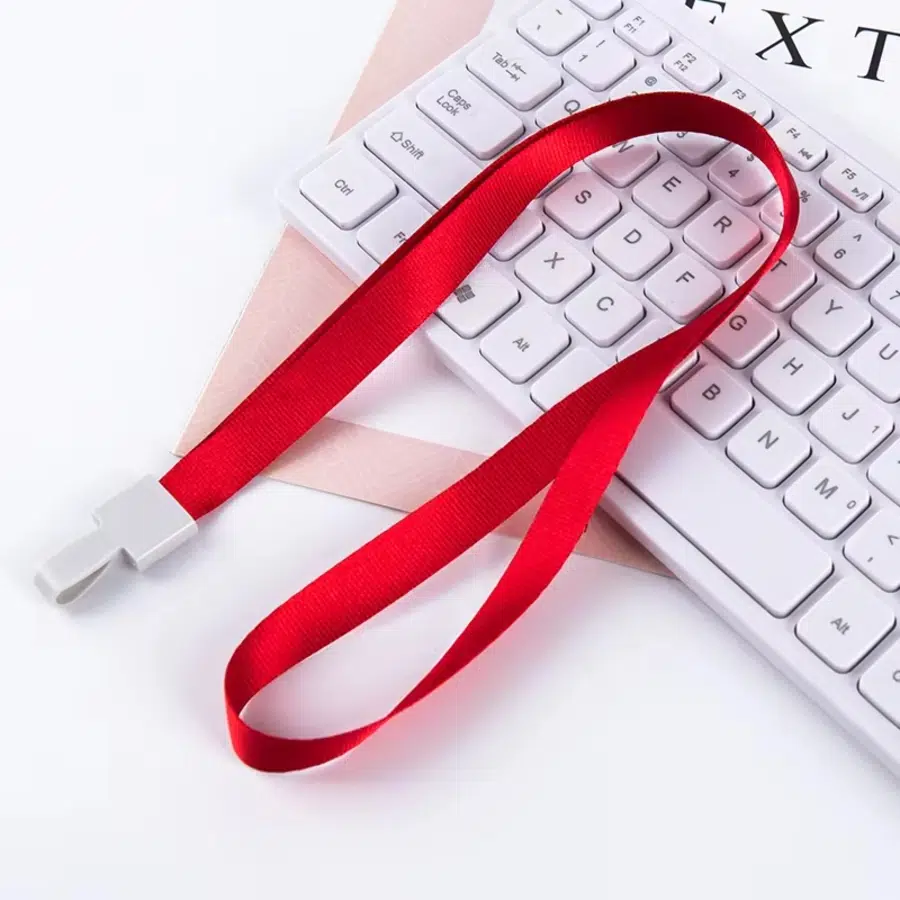 Bigpoint Klipsli Yaka İpi Kırmızı x 50 Adet