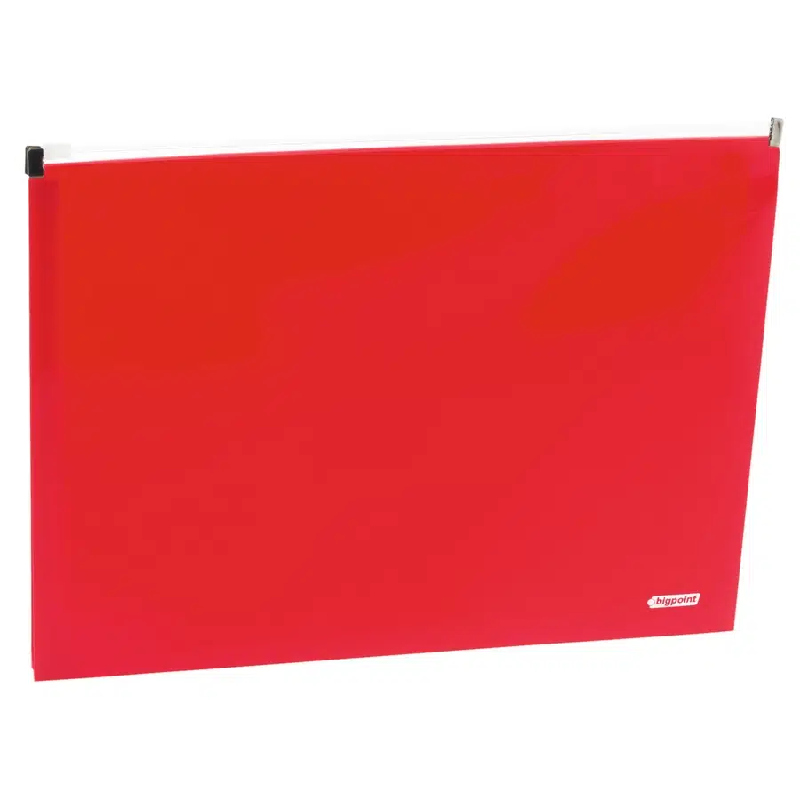 Bigpoint Körüklü Döküman Dosyası Lolly A4 Kırmızı 5'li Poşet