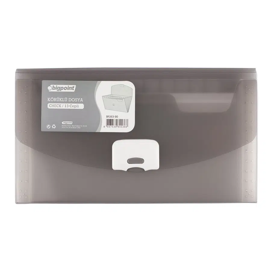Bigpoint Körüklü Dosya 13 Cepli A5 Dumanlı
