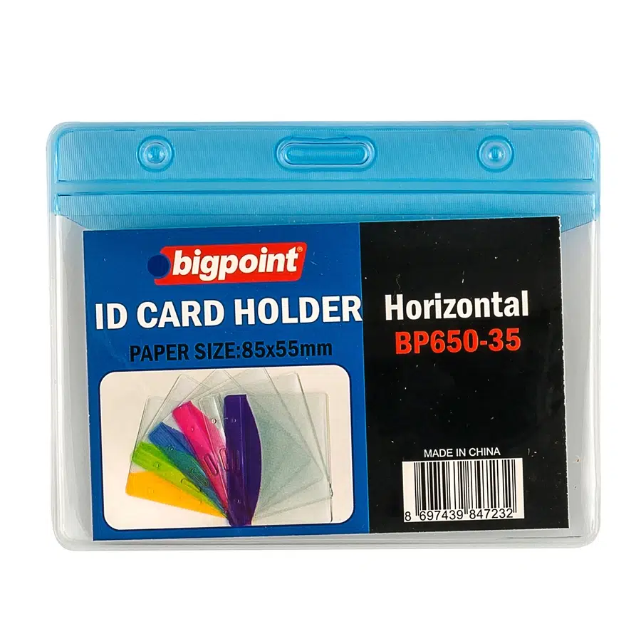 Bigpoint Korumalı Kart Poşeti Yatay Mavi 85x55mm x 10 Adet