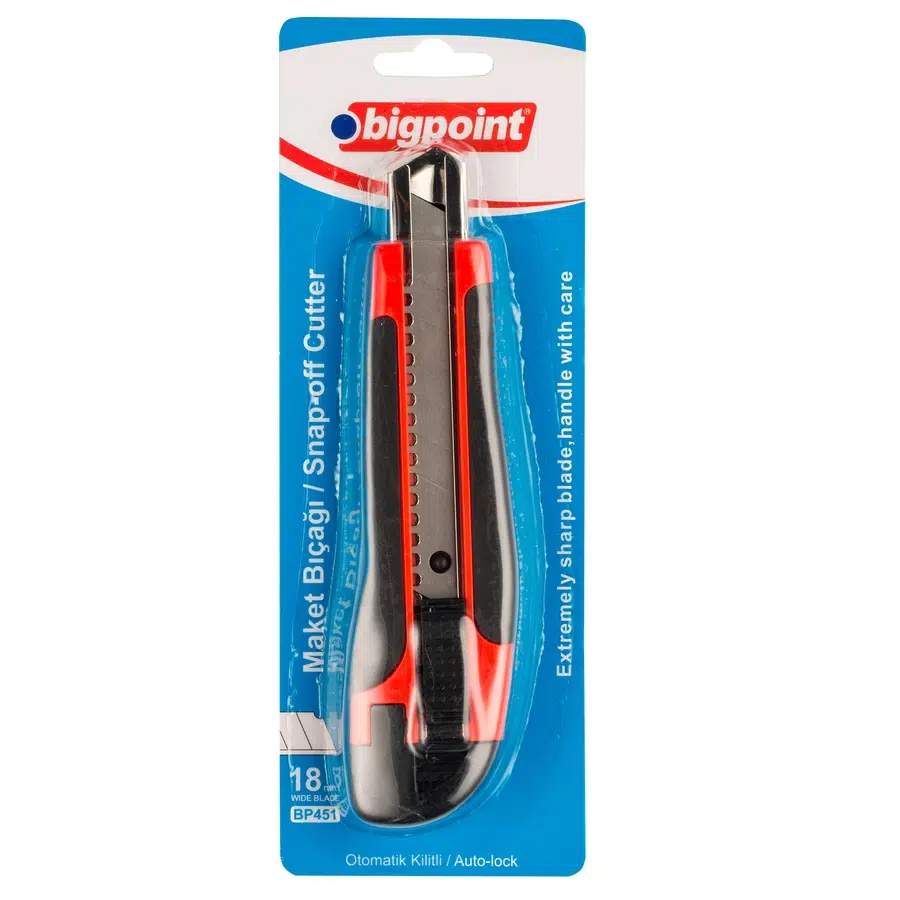 Bigpoint Maket Bıçağı Geniş Soft 2 Yedekli x 12 Blister