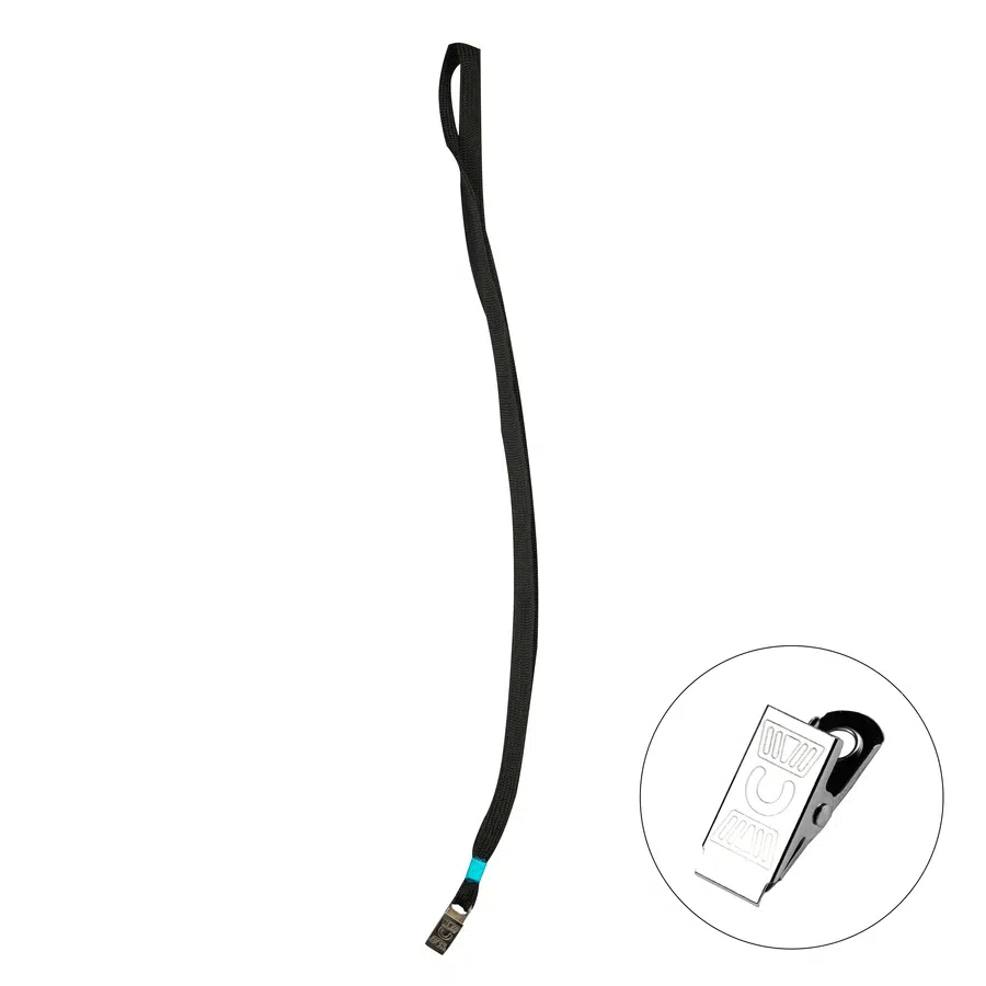 Bigpoint Metal Klipsli Yaka İpi Siyah x 50 Adet