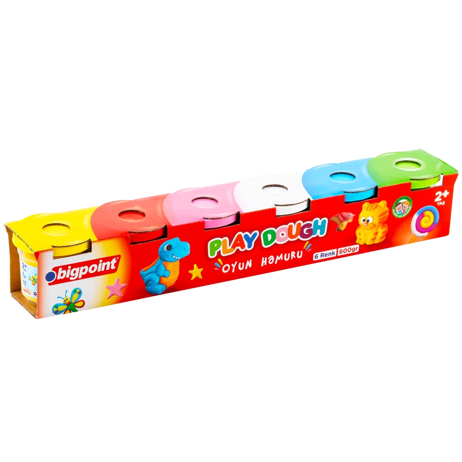 Bigpoint Oyun Hamuru 6'lı Set 600 Gram X 6'lı Paket (36 ADET)